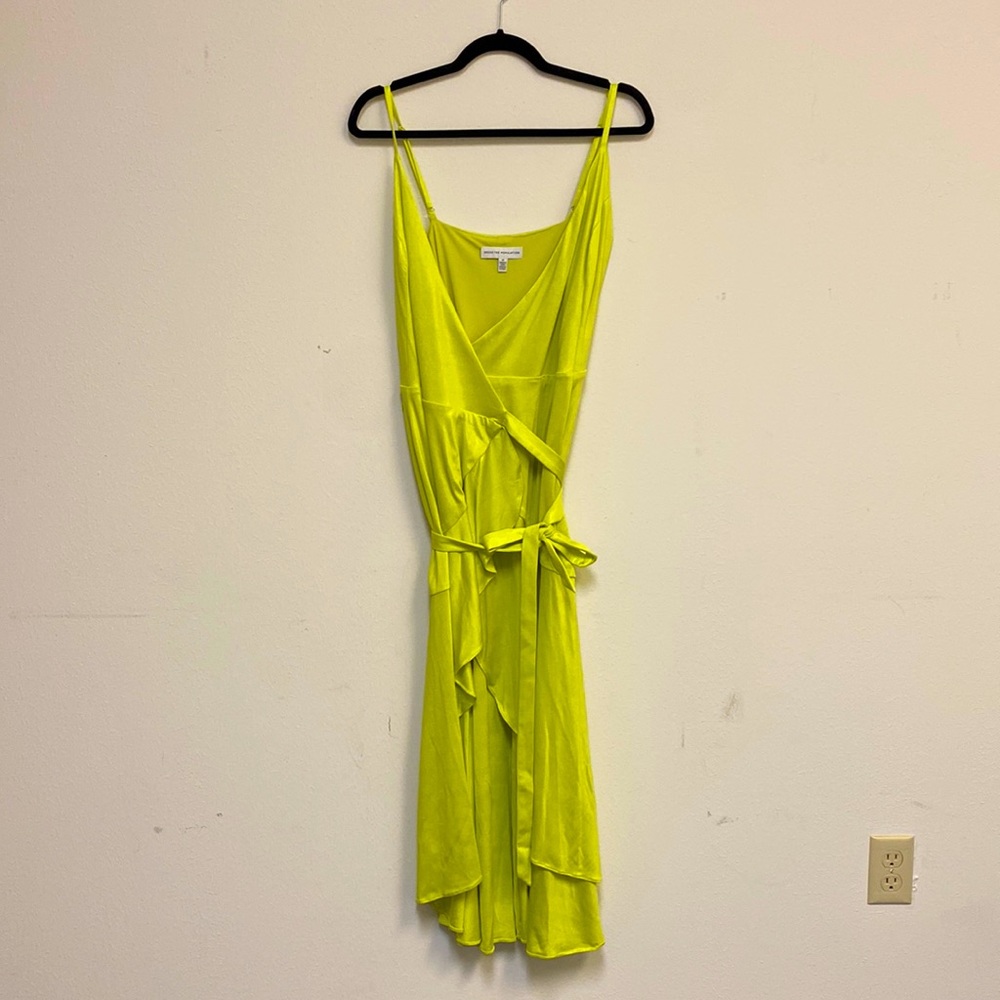 Dress the population slip dress sundaze yellow size M